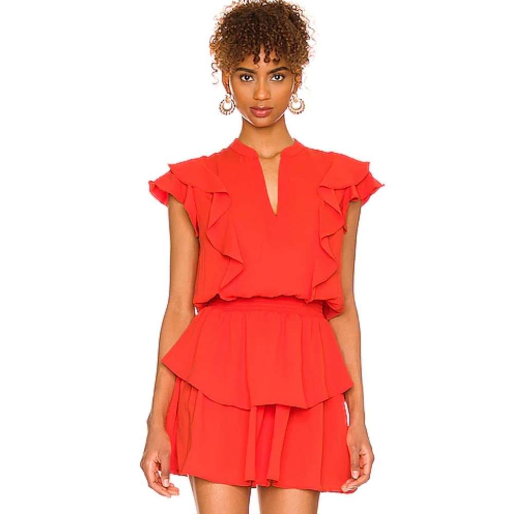 Amanda Uprichard Baretta Mini Dress in Serrano